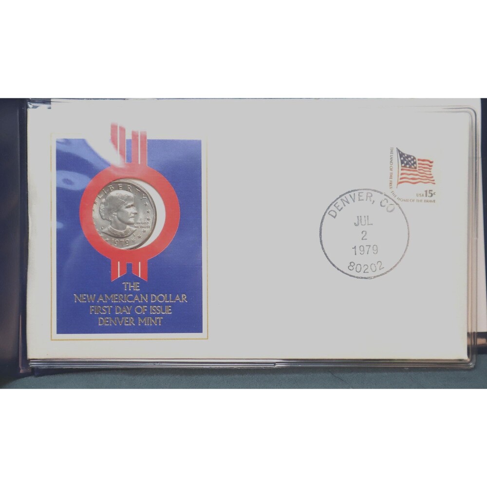 1979 Susan B Anthony Coin First Day of Issue Cover Medalist Society